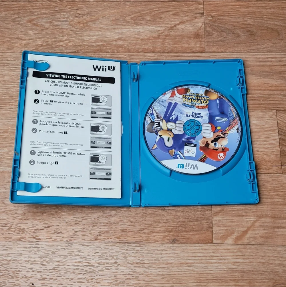 Nintendo Mario & Sonic Winter Games - Blue Case with Colorful Cover
